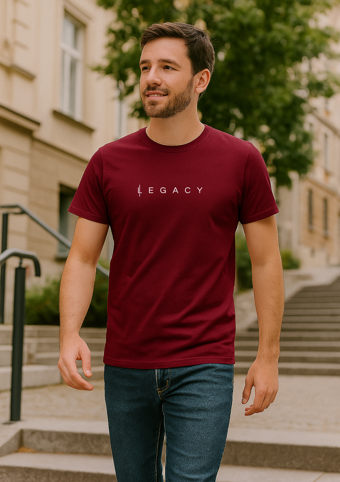 T-shirt Legacy - Bordeaux